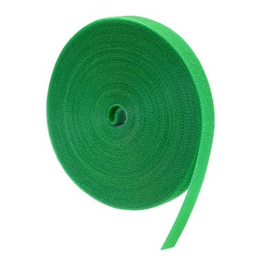 Imagem de Fita para plantas de jardim 10 m 1/5.1 cm reutilizável para plantas de jardim tiras de nylon para plantas de jardinagem e escritório em casa, verde