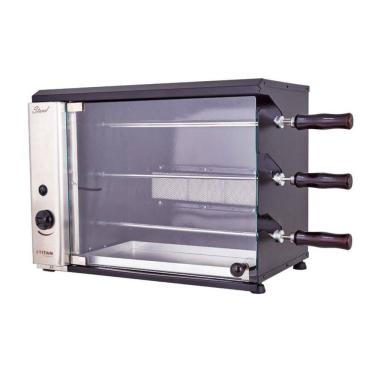 Imagem de Churrasqueira A Gás Bancada Vertical 3 Espetos Glp 220V