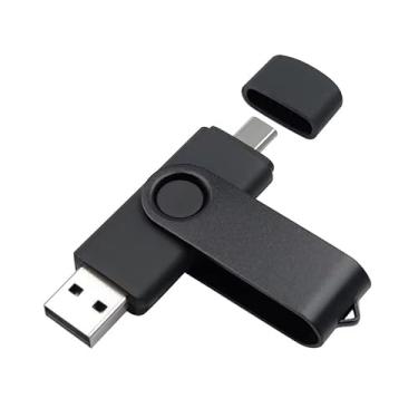 Imagem de Pen drive USB 2.0 de 32 GB, tipo C, OTG, compatível com smartphones, TVs, tablets, laptops, transferência de dados versátil, caixa durável
