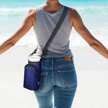 Imagem de Bolsa de transporte para garrafa de água com bolso para telefone Stanley copo de 30/1,599 g com alça ajustável