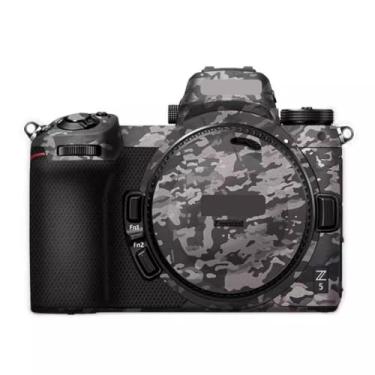 Imagem de Z 5 Adesivo protetor de corpo da câmera revestimento decalque skin para Nikon Z5 película de vinil sem espelho (camuflagem de campo)