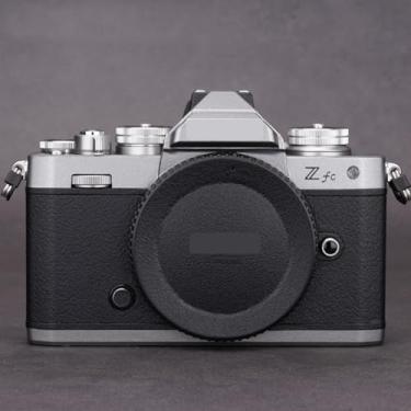 Imagem de ZFC Película para Câmera Adesivo Anti-Riscos Película Protetora de Vinil Protetor Corporal Capa de Decalques para Nikon Z FC (Prata Metálica Fosca + Preto Fosco + Couro Preto)
