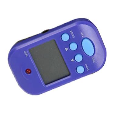 Imagem de RiToEasysports Mini Metrônomo Eletrônico Portátil, Função de Batida, Abs Resistente a Arranhões para Guitarra, Piano, Violino M50 para Amantes de Música (Azul)