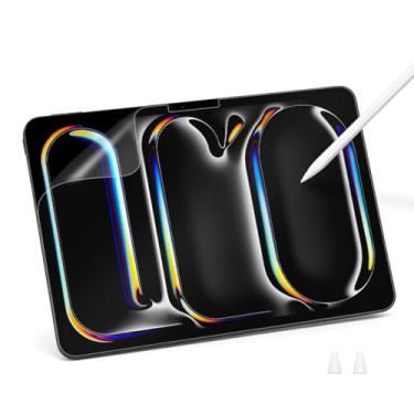 Imagem de Arisase Pacote com 2 protetores de tela de papel para iPad Pro 2025 de 11 polegadas com chip M5 (modelos: A3357 e A3358), desenhe e escreva como em papel, acessórios de proteção para tablet com dureza