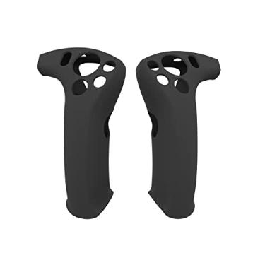 Imagem de Capa de controle compatível com VR2 silicone antiarremesso capa protetora para controle acessórios para controle adequado para VR2 (preto)