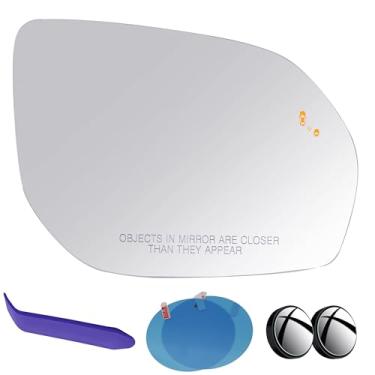 Imagem de EAP Vidro espelhado lateral do passageiro compatível com Hyundai Santa Fe 2013-2018 (excluindo Santa Fe Sport), aquecido com ponto cego, 87621B8110