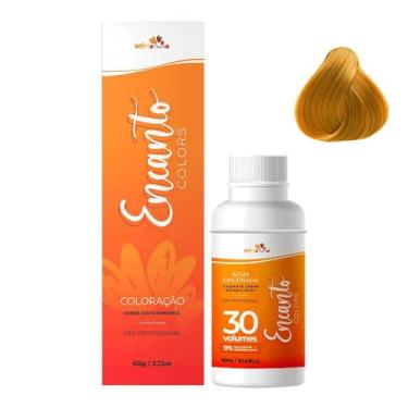 Imagem de Beleza Ruiva – Kit Coloração Encanto Colors 10.4 Louro Claríssimo Cobre e Oxigenada 30vol 9% | Ruivo Suave Strawberry Blonde | Brilho, Hidratação e Cor Duradoura