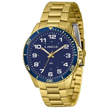 Imagem de Relógio Lince Masculino Ref: Mrgm053l46 D2kx Casual Dourado