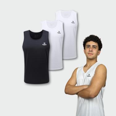Imagem de Kit 3 Regata Futebol Treino Topper Classic New Drycool-Masculino
