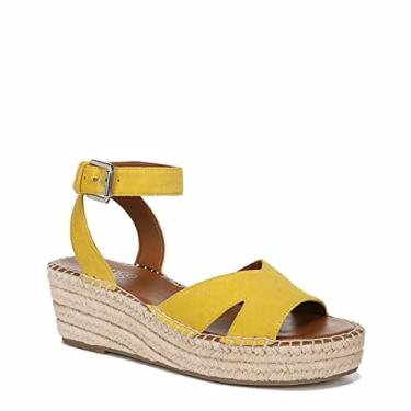 Imagem de Franco Sarto Sandália anabela feminina Pellia Blue Espadrille, Amarelo, 6.5