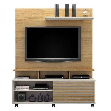 Imagem de Estante Home Theater Star Cinamomo Off White – Valdemóveis