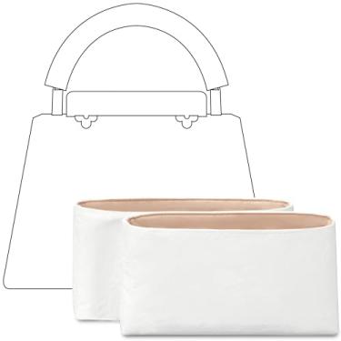 Imagem de FANJI Project Bolsa organizadora para bolsa LV Capucines BB, ajuste personalizado dentro de vanile premium, leve, resistente à água