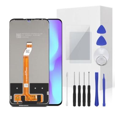 Imagem de JENCYFU Kit de substituição de tela LCD completo com digitalizador sensível ao toque com ferramenta de reparo para modelo BLU View 5 Pro B170D 6,7 polegadas