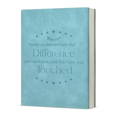 Imagem de KSFFWQIN Caderno de presente de agradecimento aos funcionários, nunca subestime a diferença que você fez, diário, aposentadoria, presentes de agradecimento para colegas de trabalho, chefe, professor