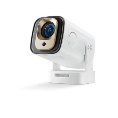 Imagem de DreamFair Projetor com WiFi e Bluetooth | 4K Ultra HD 1080p | Mini projetor rotativo de 180° | Projetor de filme portátil de foco automático, compatível com smartphone, TV Stick, laptop, HDMI, USB