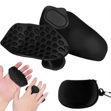 Imagem de LoKovoXI Almofadas de aderência de academia para treinamento de força – Punhos ergonômicos de silicone para levantamento de peso, flexões, levantamento terra, exercícios com halteres e kettlebell