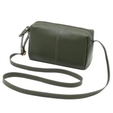 Imagem de Bolsa Feminina Transversal de Couro Bovino Legítimo Mariart Capinzinho (Army)