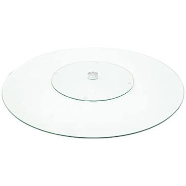 Imagem de Tábua de Frios Giratória (Lazy Susan) em Vidro Transparente - 60cm de Diâmetro