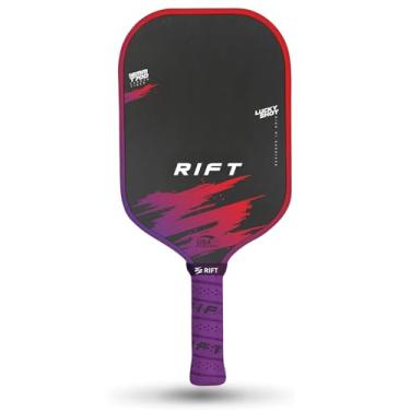 Imagem de Rift 1 Pro Pickleball Paddle – Carbon Fiber Face, 16mm Core for Control & Power, High-Spin Surface, Includes Paddle Cover (Purple)