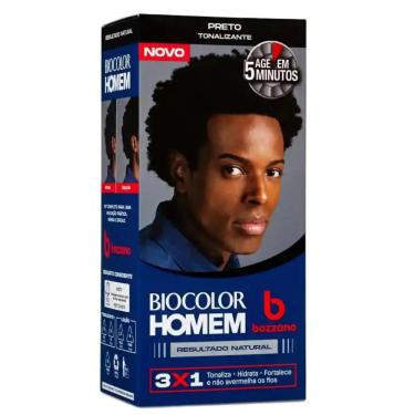 Imagem de Tonalizante Homem Bozzano Preto Biocolor