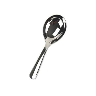 Imagem de Colheres de sopa Concha de sopa de aço inoxidável 304, aprofundamento doméstico, colher grande redonda para comer