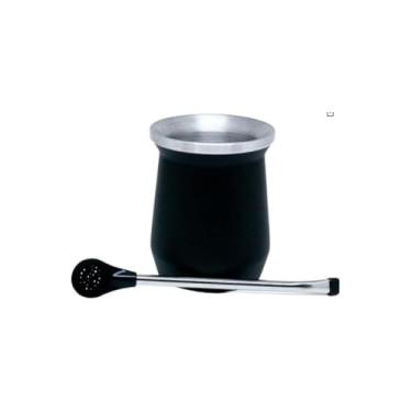 Imagem de Cuia Térmica Classic Mate, Vermelha, Aço Inox, 230ml, Parede Dupla com Isolamento a Vácuo, 17,15cm Altura, para Chimarrão e Tereré