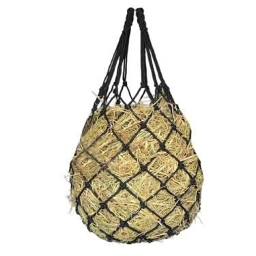 Imagem de Rede de feno, bolsa de alimentação lenta para cavalos | com anel fixo para pastagens de pastagens fazendeiros, quintais, cabras, barracas de aves e pastores