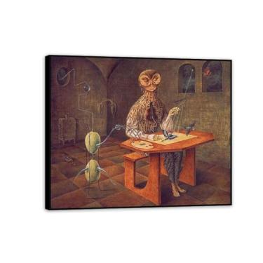 Imagem de Remedios Varo Decoração de Parede Criação dos Pássaros Impressão em Tela Pintura Surrealismo Arte de Parede Decoração de Casa Remédios Varo Poster Presente para Quarto Sala de Estar 90 x 70 cm (36 x