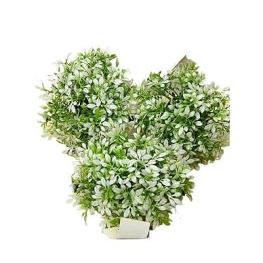 Imagem de kit 3 mini planta artificial meia (Kit 3 branco)