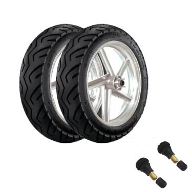 Imagem de Combo 2 Pneus 350-10 K348 Scooter Kenda + Bicos
