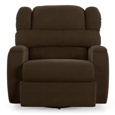 Imagem de Poltrona Do Papai Reclinável Napoli Glider Giratória Massagem Veludo Fh1 Marrom