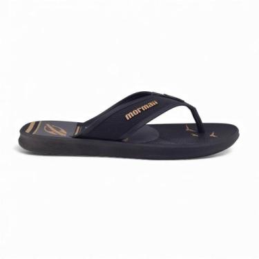 Imagem de Chinelo Masculino Mormaii Wave Casual, 41, Preto, Bege