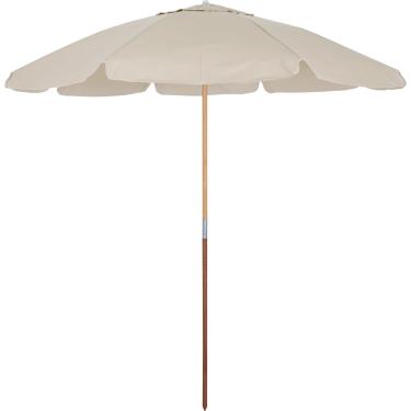 Imagem de GUARDA-SOL EM BAGUM COM VARA DE MADEIRA - 2,0 m - COR BEGE - BEL