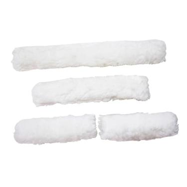 Imagem de Dynwave Conjunto de 4 peças de para cabresto de cavalo, acessórios de decoração para equitação, capa de substituição para focinheira, ideal para, Branco