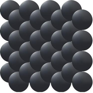 Imagem de Adesivos de metal para celular de 1,5 cm para suporte magnético de carro. Conjunto de substituição de 32 mini placas de metal magnéticas. Pequenos discos redondos de ferro adesivos de carro prateado