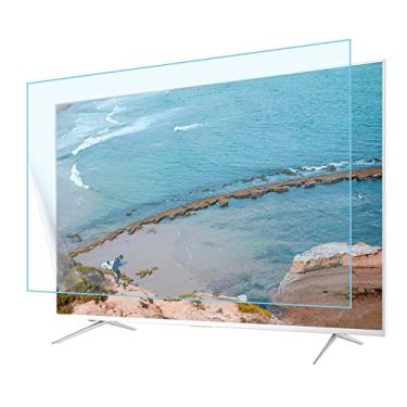 Imagem de uhyOHF Película protetora de tela fosca para TV 43/55/60/65 polegadas, filtro de luz azul, reduz o brilho, antiarranhões, monitor filme, alivia a tensão ocular, 60 pol. 1338 x 756 mm (60 pol. 1327 x