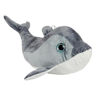 Imagem de Golfinho De Pelúcia Comum 32cms - Cinza - Tuka Toy