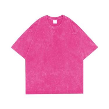 Imagem de Camiseta Unissex Retro Punk De Algodão 230g Com Ombros Caídos E Manga 