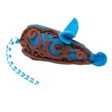 Imagem de Brinquedo para Gatos Ratinho Mouse Azul – Com Catnip, Leve, Durável e Ideal para Estimular Caça, Exercício e Entretenimento do Seu Pet