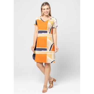 Imagem de Vestido Pau a Pique Estampado Bege