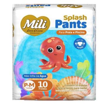 Imagem de Fralda Splash Pants P Praia E Piscina P-M 10 Un - Mili