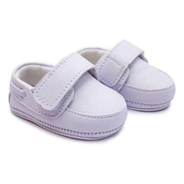 Imagem de Sapato Mocassim Infantil Bebê Tiras Aderentes Conforto-Masculino