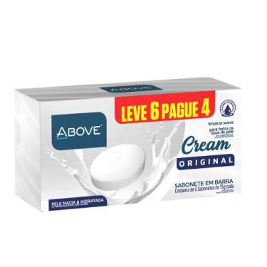 Imagem de Kit Sabonete Em Barra Above Cream Original Leve 6 Pague 4 75g