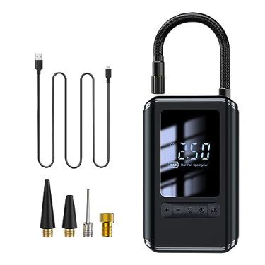 Imagem de Inflador de Pneus Sem Fio Compressor Ar Portátil Bomba Elétrica para Carro Bicicleta Moto Pneu Pressão Predefinida Inteligente Desligamento Automático Confiável