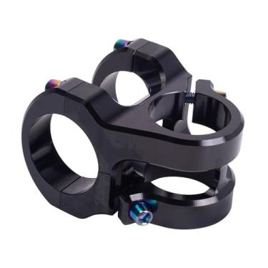 Imagem de Mesa de alumínio forjado para MTB, 35 mm, 0 graus, com trava lateral resistente, para garfo de 28,6 mm e guidão de 31,8 mm.(Black)