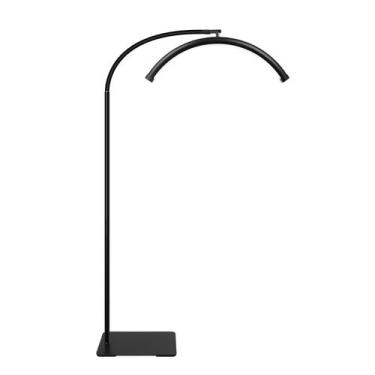 Imagem de Lâmpada ZEKAHOV 19" Half Moon LED regulável em preto brilhante