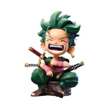 Imagem de Figurinha De Modelo Sentado Q-Version De Luffy Sanji De ONE PIECE Para