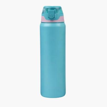 Imagem de Garrafa Térmica Inox 316 800ml Squeeze Premium Antivazamento Longa Duração Academia Trabalho Escola Viagem Esportiva Hidratante Bebida Fria Quente (Azul)