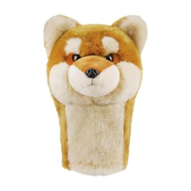 Imagem de Baoblaze Capa de pelúcia para taco de golfe em formato de cachorro, com desenho animado, proteção adorável. Acessórios para golfistas idosos e crianças.