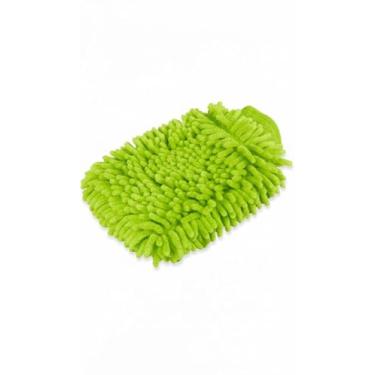 Imagem de Luva de Microfibra para Limpeza Automotiva e Doméstica, Material Premium com Elastano no Punho Ideal para Lavar Carros, Vidros e Superfícies sem Riscos (verdeLimao)